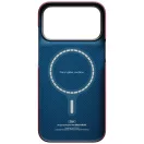 Pitaka Argyle Apple iPhone 18 Pro / 17 Pro hátlap tok, MagSafe, burgundi