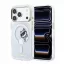 Karl Lagerfeld IML Choupette Peekaboo Logo Apple iPhone 18 Pro / 17 Pro tok, MagSafe, macska minta, átlátszó-arany