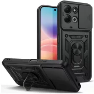   Tech-Protect Camshield Pro Xiaomi Redmi 17 / Poco C95 Pro strapabíró tok kameravédelemmel, kitámasztóval, fekete