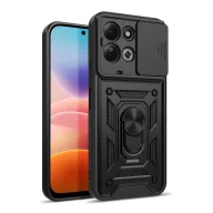   Tech-Protect Camshield Pro Xiaomi Redmi 17 / Poco C95 Pro strapabíró tok kameravédelemmel, kitámasztóval, fekete