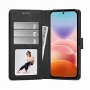 Tech-Protect Wallet Xiaomi Redmi 17 / Poco C95 Pro flip / kinyitható tok, fekete