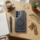 Xiaomi Redmi 17 / Poco C95 Pro tok gyűrűs kitámasztóval, MagSafe, átlátszó-fekete