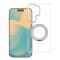 Xiaomi Redmi 17 / Poco C95 Pro tok gyűrűs kitámasztóval, MagSafe, átlátszó-fehér