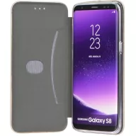   Apple iPhone 15 Plus, Oldalra nyíló tok, stand, Forcell Elegance, szürke