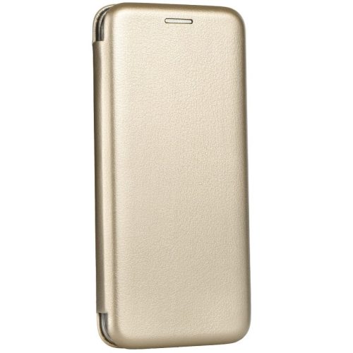 Apple iPhone 15 Pro Max, Oldalra nyíló tok, stand, Forcell Elegance, arany