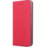   Apple iPhone 15 Pro Max, Oldalra nyíló tok, stand, Smart Magnet, piros