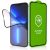 Apple iPhone 15 Plus, Kijelzővédő fólia, ütésálló fólia, Tempered Glass (edzett üveg), 5D, Full Glue, Nano Flexi Glass, fekete