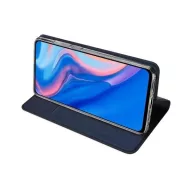   Apple iPhone 15 Pro, Oldalra nyíló tok, stand, Dux Ducis, sötétkék