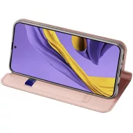   Apple iPhone 15 Pro Max, Oldalra nyíló tok, stand, Dux Ducis, vörösarany