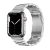 Apple Watch 1-6, SE, SE (2022) (42 / 44 mm) / Watch 7-8 (45 mm) / Watch Ultra (49 mm), fém pótszíj, Hoco WA10, ezüst
