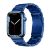 Apple Watch 1-6, SE, SE (2022) (42 / 44 mm) / Watch 7-8 (45 mm) / Watch Ultra (49 mm), fém pótszíj, Hoco WA10, sötétkék