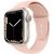 Apple Watch 4-6, SE, SE (2022) (42 / 44 mm) / Watch 7-9 (45 mm) / Watch Ultra 1-2 (49 mm), szilikon pótszíj, állítható, két lyukas rögzítés, TP IconBand, rózsaszín