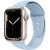 Apple Watch 4-6, SE, SE (2022) (38 / 40 mm) / Watch 7-9 (41 mm), szilikon pótszíj, állítható, két lyukas rögzítés, TP IconBand, világoskék