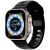Apple Watch 4-6, SE, SE (2022) (42 / 44 mm) / Watch 7-9 (45 mm) / Watch Ultra 1-2 (49 mm), szilikon pótszíj, állítható, TP IconBand Line, fekete