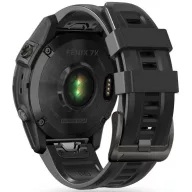   Garmin Fenix 5 / 6 / 6 Pro / 7, szilikon pótszíj, állítható, TP IconBand, fekete