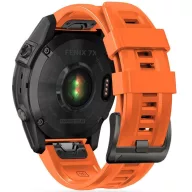   Garmin Fenix 3 / 3 HR / 5X / 5X Plus / 6X / 6X Pro / 7X, szilikon pótszíj, állítható, TP IconBand, narancssárga