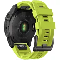  Garmin Fenix 3 / 3 HR / 5X / 5X Plus / 6X / 6X Pro / 7X, szilikon pótszíj, állítható, TP IconBand, lime