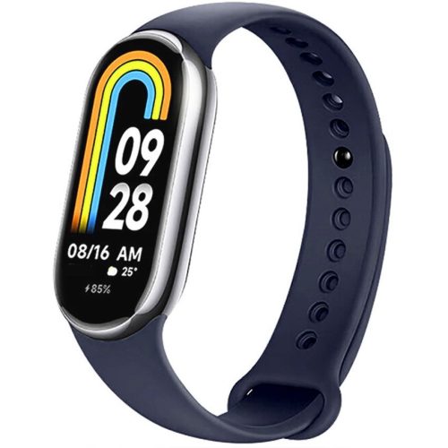 Xiaomi Mi Smart Band 8, szilikon pótszíj, állítható, TP IconBand, sötétkék