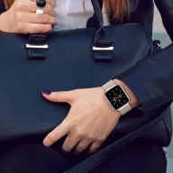   Apple Watch 4-6, SE, SE (2022), SE (2025) (38 / 40 mm) / Watch 7-9 (41 mm) / Watch 10-11 (42 mm), fém pótszíj, milánói stílus, TP MilaneseBand, ezüst