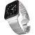 Apple Watch 4-6, SE, SE (2022) (42 / 44 mm) / Watch 7-9 (45 mm) / Watch Ultra 1-2 (49 mm), fém pótszíj, TP LinkBand, ezüst