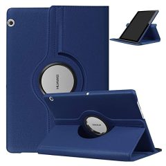   Samsung Galaxy Tab S9 FE (10.9) / Tab S10 FE (10.9) SM-X510 / X516B / X520 / X526, mappa tok, elforgatható (360°), sötétkék