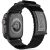 Apple Watch 4-6, SE, SE (2022) (42 / 44 mm) / Watch 7-9 (45 mm) / Watch Ultra 1-2 (49 mm), textíl pótszíj, nylon, állítható, TP Scout, fekete