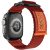 Apple Watch 4-6, SE, SE (2022) (42 / 44 mm) / Watch 7-9 (45 mm) / Watch Ultra 1-2 (49 mm), textíl pótszíj, nylon, állítható, TP Scout, narancssárga