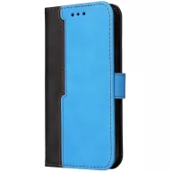   Xiaomi 14T, Oldalra nyíló tok, stand, kártyatartóval, kézpánttal, Wooze Colour Wallet, kék