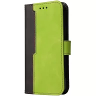   Xiaomi 14T, Oldalra nyíló tok, stand, kártyatartóval, kézpánttal, Wooze Colour Wallet, zöld