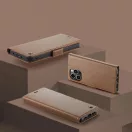 Xiaomi 14T Pro, Oldalra nyíló tok, stand, kártyatartóval, RFID technológiával, Wooze CaseME, barna