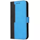 Xiaomi Redmi K70 Ultra, Oldalra nyíló tok, stand, kártyatartóval, kézpánttal, Wooze Colour Wallet, kék