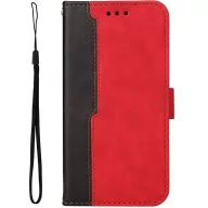   Xiaomi Redmi K70 Ultra, Oldalra nyíló tok, stand, kártyatartóval, kézpánttal, Wooze Colour Wallet, piros