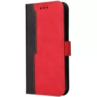   Xiaomi Redmi K70 Ultra, Oldalra nyíló tok, stand, kártyatartóval, kézpánttal, Wooze Colour Wallet, piros
