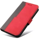 Xiaomi Redmi K70 Ultra, Oldalra nyíló tok, stand, kártyatartóval, kézpánttal, Wooze Colour Wallet, piros