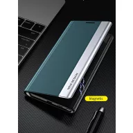   Xiaomi Redmi K70 Ultra, Oldalra nyíló tok, stand, Wooze Silver Line, fekete