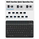 Xiaomi Redmi Pad Pro (12.1) / Redmi Pad Pro 5G (12.1), Bluetooth billentyűzetes, mappa tok, billentyűzet világítás, mágneses rögzítés, Wooze Illuminated, fekete