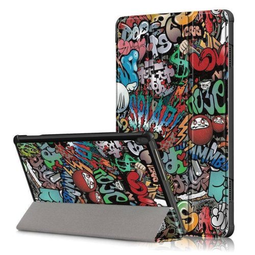 Xiaomi Redmi Pad Pro (12.1) / Redmi Pad Pro 5G (12.1), mappa tok, graffiti minta, Trifold, színes