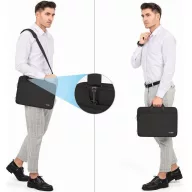   Laptop táska, 15 - 16" készülékhez, vállpánttal, TP Pocket Bag, fekete