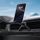 Autós tartó, szellőzőrácsra rögzíthető, 360°-ban forgatható, mágneses, Magsafe kompatibilis, Magsafe gyűrűvel, TP N53 Magnetic Magsafe, fekete