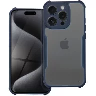   Oppo Reno11 F, Szilikon tok, közepesen ütésálló, légpárnás sarok, akril hátlap, Anti-Drop Case, átlátszó/sötétkék