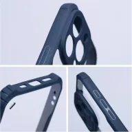   Oppo Reno11 F, Szilikon tok, közepesen ütésálló, légpárnás sarok, akril hátlap, Anti-Drop Case, átlátszó/sötétkék