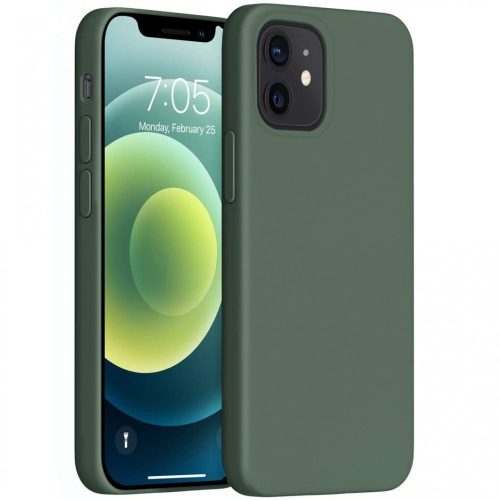 Xiaomi Redmi Note 14 4G (Global), Szilikon tok, Wooze Liquid Silica Gel, sötétzöld