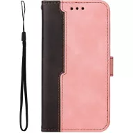   Xiaomi Redmi Note 14 Pro 4G (Global), Oldalra nyíló tok, stand, kártyatartóval, kézpánttal, Wooze Colour Wallet, rózsaszín
