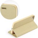 Xiaomi Redmi Note 14 4G (Global), Oldalra nyíló tok, stand, Luna Book, arany