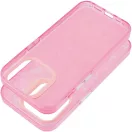 Apple iPhone 15 Pro, Műanyag hátlap védőtok + szilikon keret, kristály minta, Tutti-Frutti Case, rózsaszín