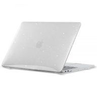   Apple MacBook Air 13 (2022 / 2023 / 2024), Műanyag hátlap védőtok, csillogó, Tech Protect SmartShell, átlátszó