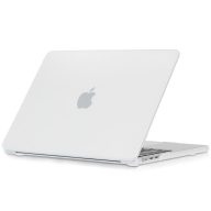   Apple MacBook Air 13 (2022 / 2023 / 2024), Műanyag hátlap védőtok, matt, Tech Protect SmartShell, átlátszó