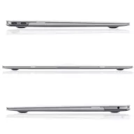   Apple MacBook Air 15 (2023 / 2024), Műanyag hátlap védőtok, Tech Protect SmartShell, fekete