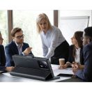 Apple iPhone 16e / 17e, Oldalra nyíló tok, stand, kártyatartóval, RFID technológiával, Wooze CaseME, fekete