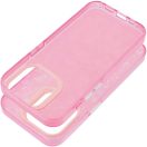 Apple iPhone 16e / 17e, Műanyag hátlap védőtok + szilikon keret, kristály minta, Tutti-Frutti Case, rózsaszín